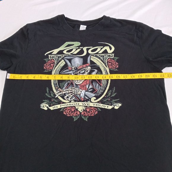 Poison "In Poison We Trust" black band Tee Size XL - Picture 3 of 7
